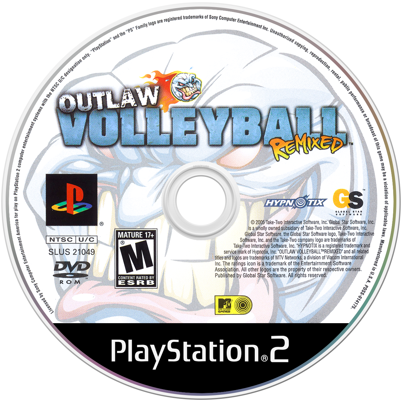 Outlaw Volleyball Remixed media 3 for Playstation 2
